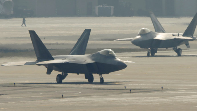 Pentagon F 22s Used In Combat For First Time In Syria Rt