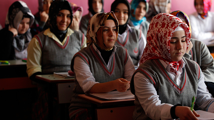 turkey lifts headscarf ban in schools