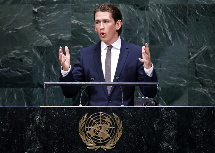 Austrian Foreign Minister Sebastian Kurz. (Reuters/Ray Stubblebine)