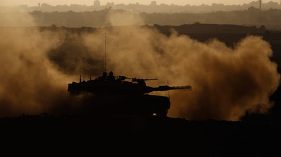 UN peacekeepers film suspected Israeli shell hitting their position in Lebanon (VIDEO)