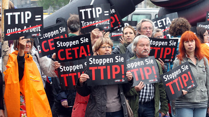 #NoTTIP: Mass protests slam US-EU trade deal as 'corporate power grab'