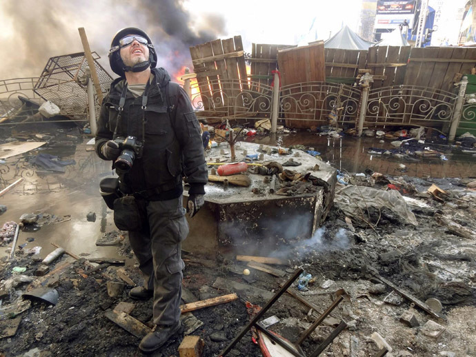 Undated file picture taken in Kiev shows Andrei Stenin, a photographer working for Russian RIA Novosti press agency. Russian photographer Andrei Stenin, who was missing since early August, has been found dead in Ukraine, the RIA-Novosti press agency announced on September 3, 2014. (AFP Photo/Str)