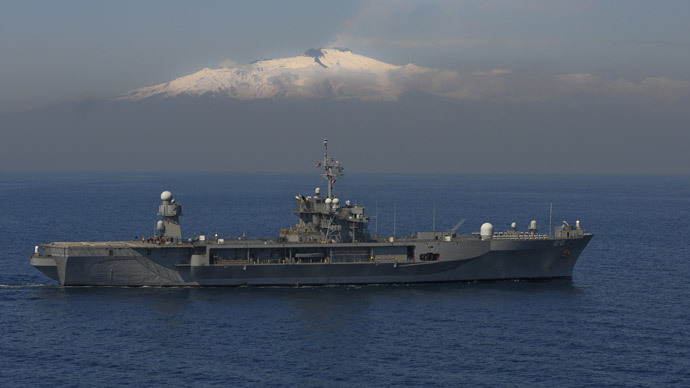 US 6th Fleet flagship docks in Georgia after entering Black Sea