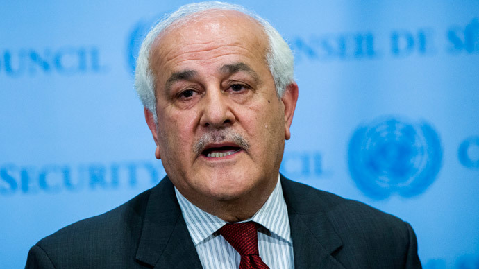 Palestinian U.N. Ambassador Riyad Mansour (Reuters / Lucas Jackson)