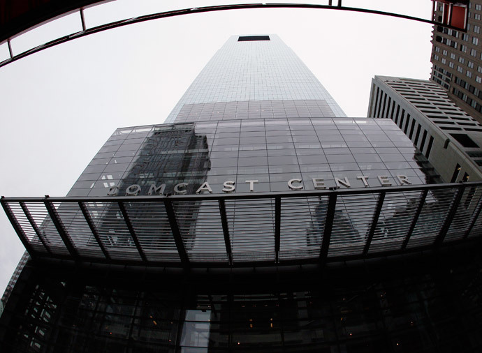 A view of the headquarters of Comcast on JFK Boulevard in Philadelphia, Pennsylvania (Reuters / Tom Mihalek)