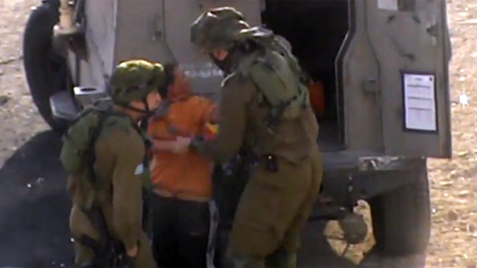 IDF soldiers handcuff, blindfold 11yo mentally ill Palestinian (VIDEO)