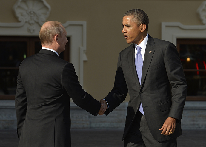Russiaâs President Vladimir Putin (L) and US President Barack Obama (AFP Photo / Eric Feferberg)