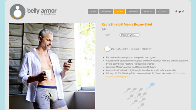 Screenshot from bellyarmor.com