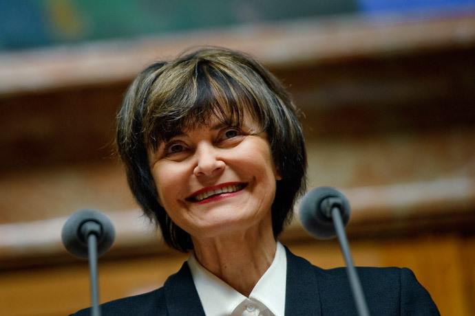 Micheline Calmy-Rey (AFP Photo / Fabrice Coffrini)