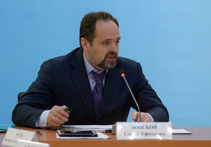 Russian Minister of Natural Resources and Ecology Sergey Donskoy. (RIA Novosti/Alexander Astafyev)