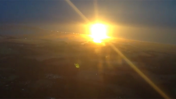 Antares space rocket blast captured from 3,000 feet (VIDEO)