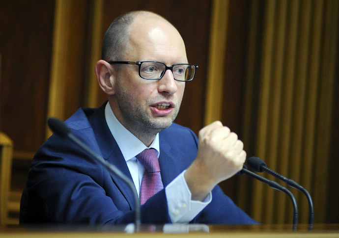Ukrainian Prime Minister Arseniy Yatsenyuk (AFP Photo/Andrew Kravchenko)