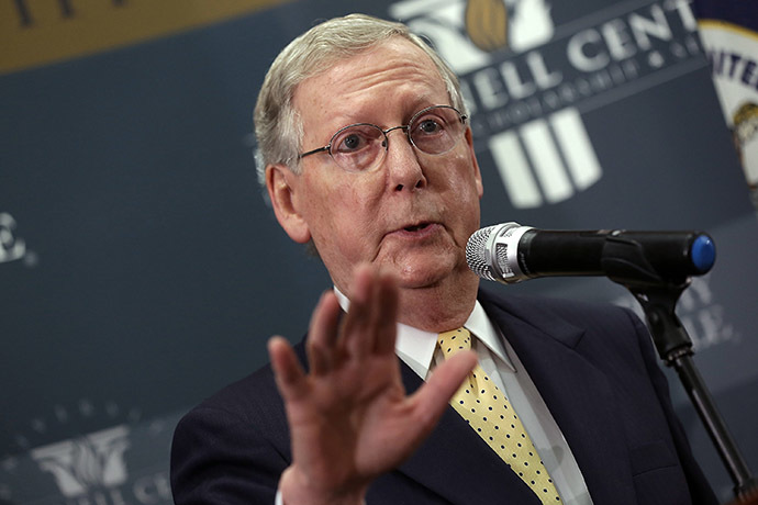 Senate Minority Leader U.S. Sen. Mitch McConnell. (AFP Photo/Win McNamee)