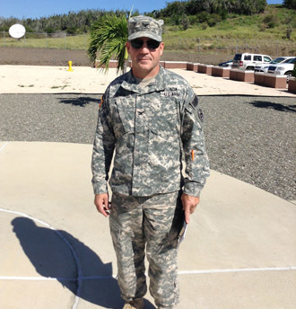 US Army Colonel David Heath poses for a photo on November 7, 2014, at Guantanamo Bay detention camp in Cuba. Heath is the Joint Detention Groupâs new commander asince June 2014. (AFP Photo)