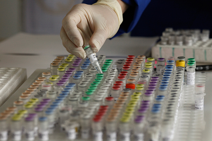 Human genetic material (Reuters / Michael Dalder)