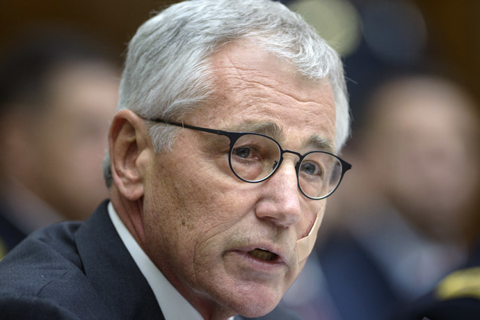 US Secretary of Defense Chuck Hagel (AFP Photo)