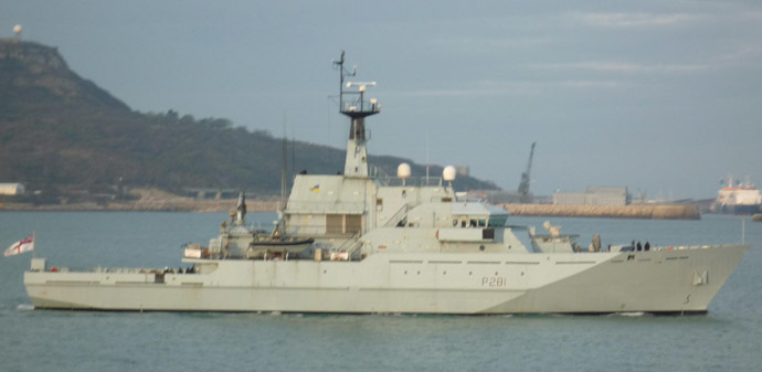 British Navyâs HMS Tyne (Image from wikimedia.org)
