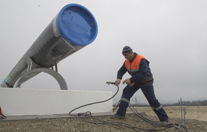 Preparations for the ceremony launching the construction of South Stream pipeline. (RIA Novosti / Sergey Guneev)