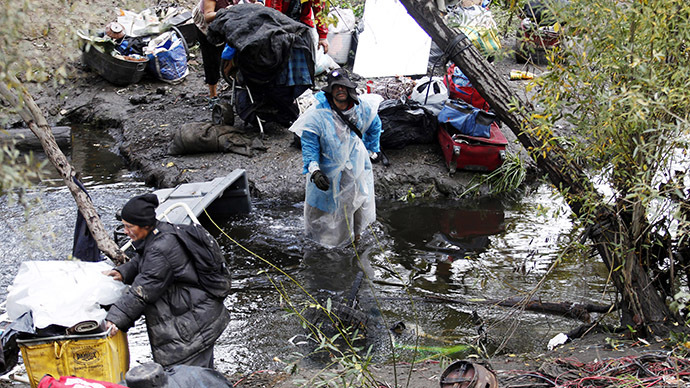 Cops clear ‘The Jungle,’ one of the largest homeless encampments in America