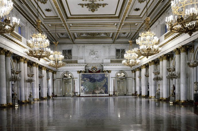 St. George's Hall in the Hermitage Museum. Opened in 1795 (architect Giacomo Quarenghi). (RIA Novosti/B.Manushin)