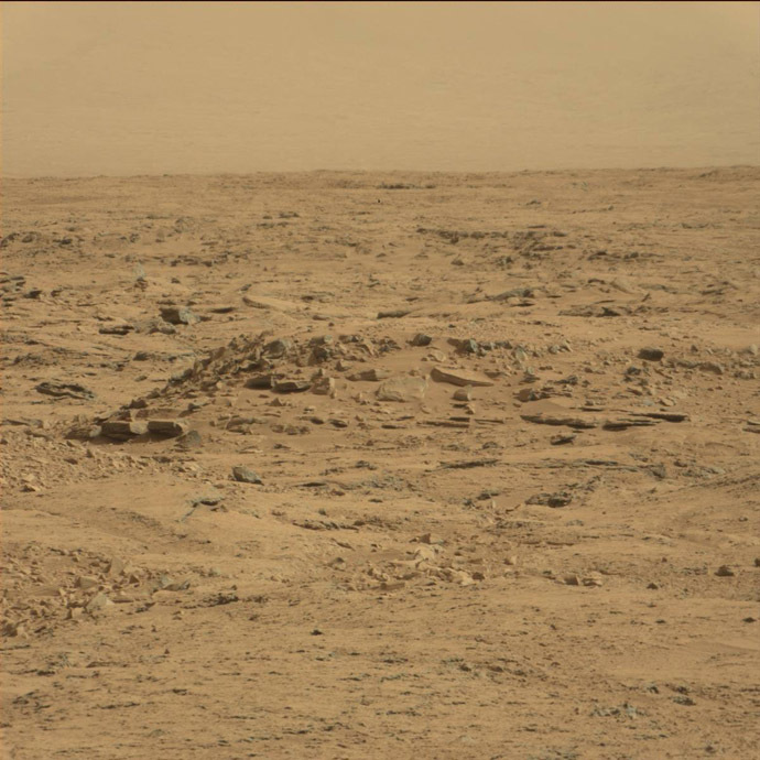 The Curiosity photo that caught attention of UFO hunters (Image from NASA)