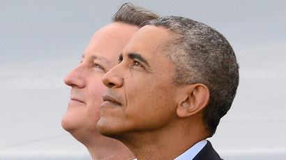 Britain's Prime Minister David Cameron (L) and U.S. President Barack Obama (Reuters / Rebecca Naden)