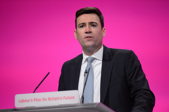 Shadow Health Secretary Andy Burnham (AFP Photo / Leon Neal)
