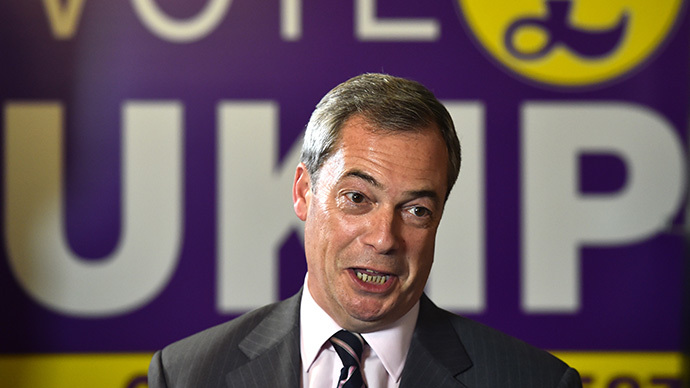 UK Independence Party (UKIP) party leader Nigel Farage (AFP Photo/Ben Stansall)