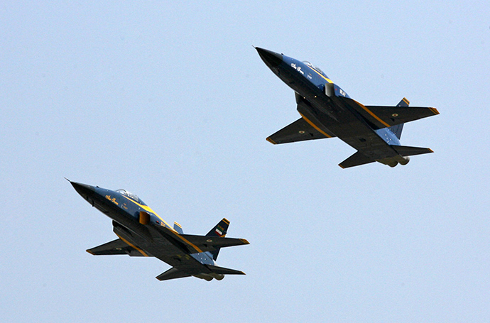 Iranian "Saeqeh" (Thunder) fighter jets (AFP Photo)