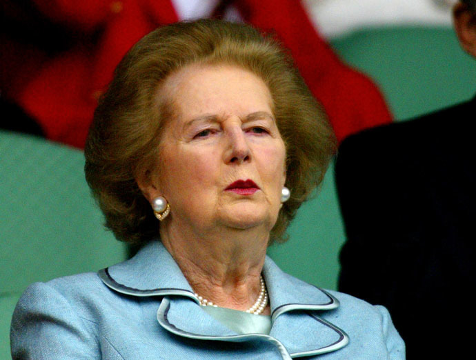 Former British Prime Minister Margaret Thatcher (AFP Photo)