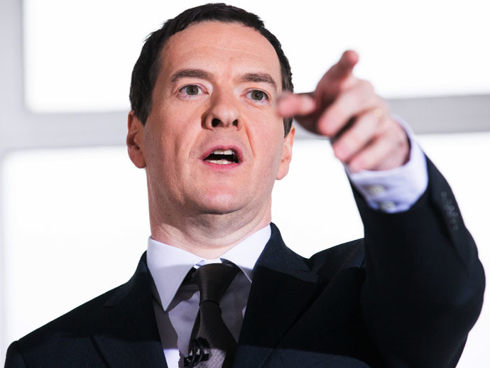 British Chancellor of the Exchequer, George Osborne. (AFP Photo)