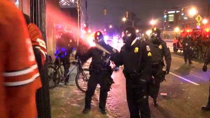Tear gas, pepper spray disperse crowds of Ohio football fans