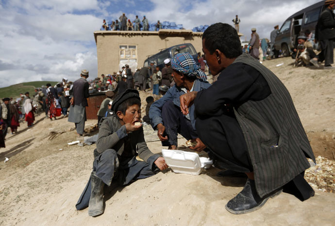 Afghani villagers. (Reuters/Mohammad Ismail)