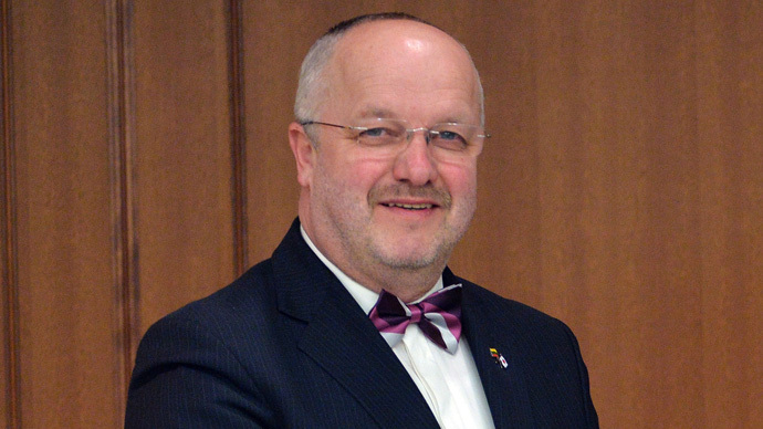 Lithuanian Defence Minister Juozas Olekas (AFP Photo/Yoshikazu Tsuno)