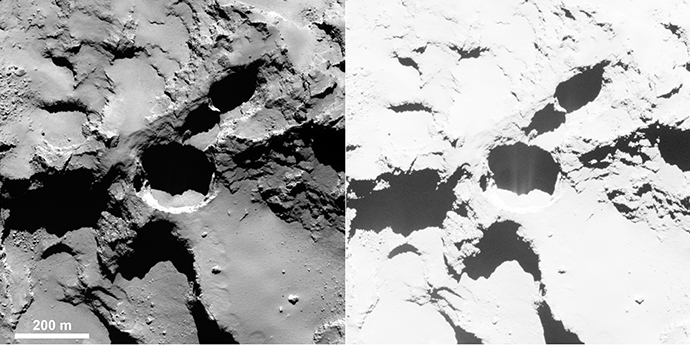 Active pit (Image from esa.int)