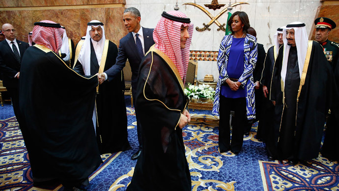 No cover-up: Michelle Obama’s missing scarf draws Twitter fire in Saudi Arabia