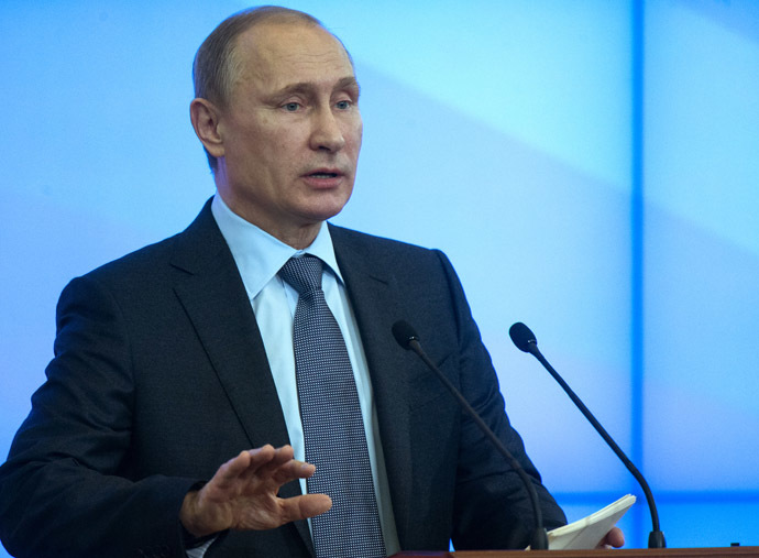 Russian president Vladimir Putin. (RIA Novosti/Sergey Guneev)