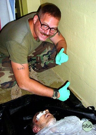 A picture from Abu Ghraib prison released May 19, 2004. (ABC News/Reuters)