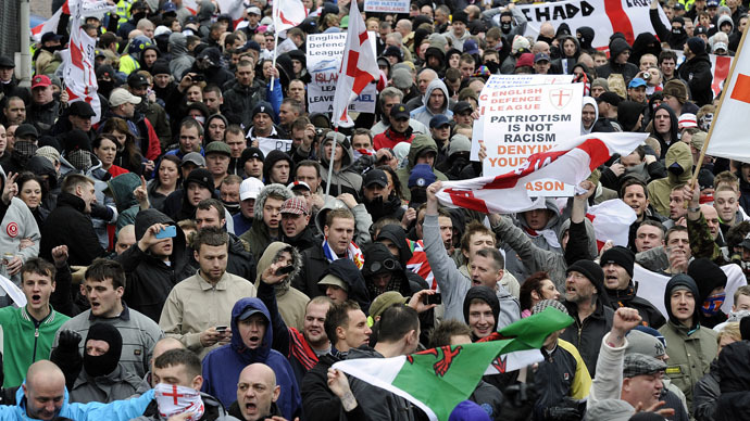 Far-right march to ‘protect families’ from new mosque condemned by anti-fascists