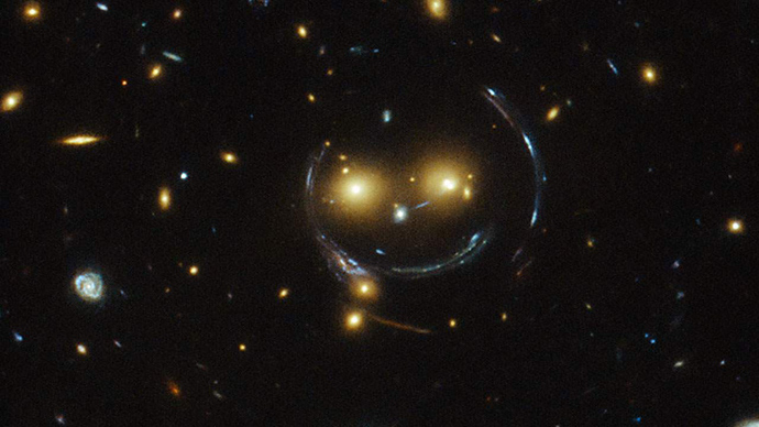 Say cheese! Hubble telescope captures extraterrestrial smiley face