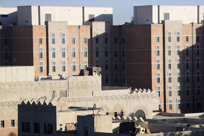 A general view of the U.S. embassy in Sanaa February 11, 2015. (Reuters/Khaled Abdullah)