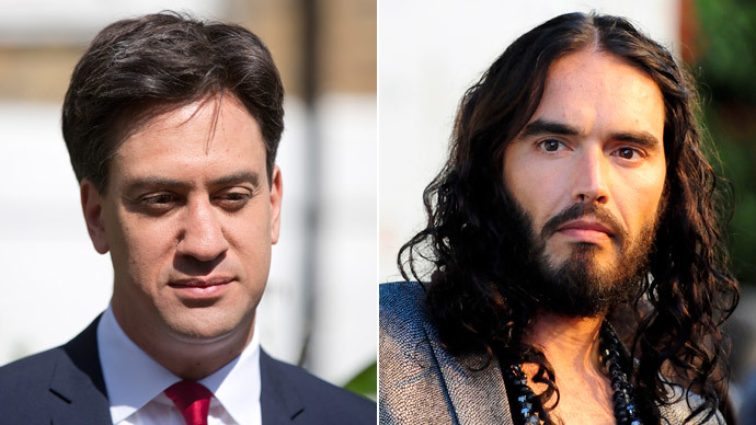 ‘Saying what people are thinking’: Miliband defends Russell Brand’s ‘don’t vote’ call