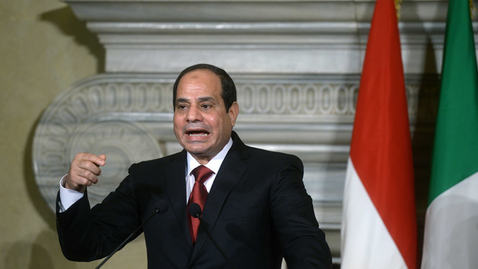 Egypt President Sisi urges UN intl coalition to intervene in Libya