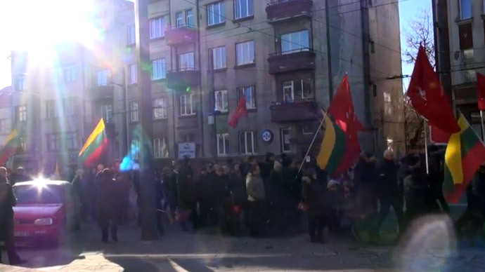 500 Lithuanian fascists march near WWII-era execution site of 10,000 Jews