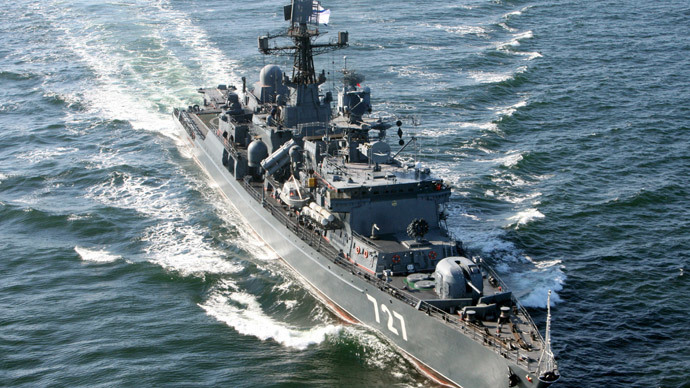 Russian frigate escorted through English Channel by Royal Navy