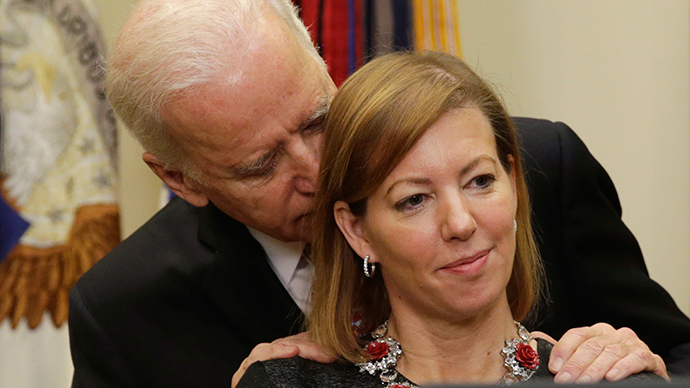 Creepy Veep: Joe Biden chalks up another sensational ‘snuggle’