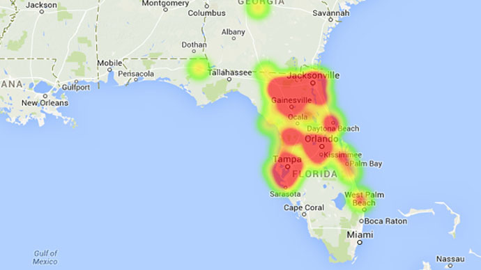 Fireball & sonic boom witnessed from Florida to South Carolina