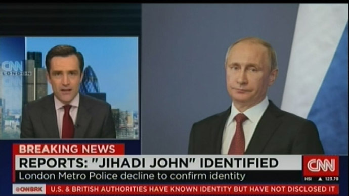 Who is Jihadi John? CNN’s blooper hints he’s… Putin