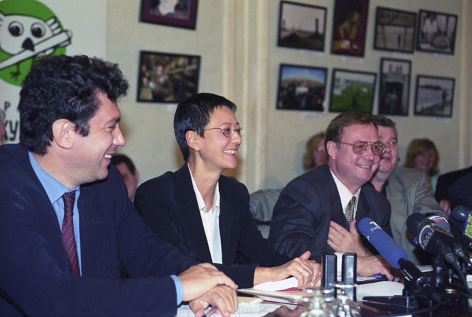 Boris Nemtsov, Irina Khamada, Sergey Stepashin, 1999 (RIA Novosti / Vladimir Fedorenko)