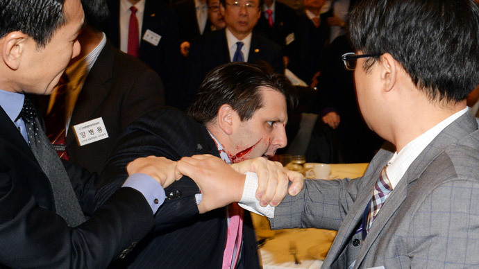 Razor attack on US envoy to S. Korea 'just punishment' for drills – N. Korea